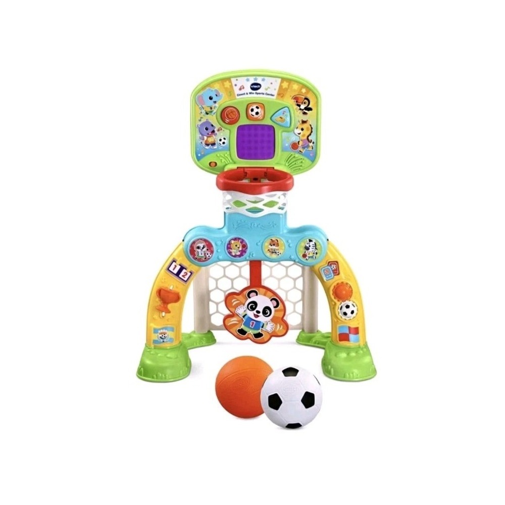 New VTech Count & Win Sports Center with Basketball and Soccer Ball Kids Play - Picture 2 of 4